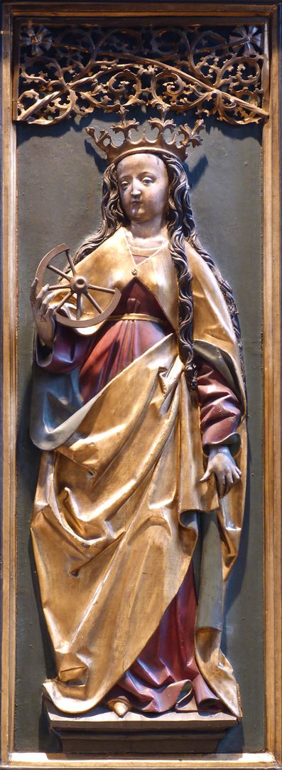 St. Bartholomäus, Hochaltar Rechte Flügelinnenseite, Katharina