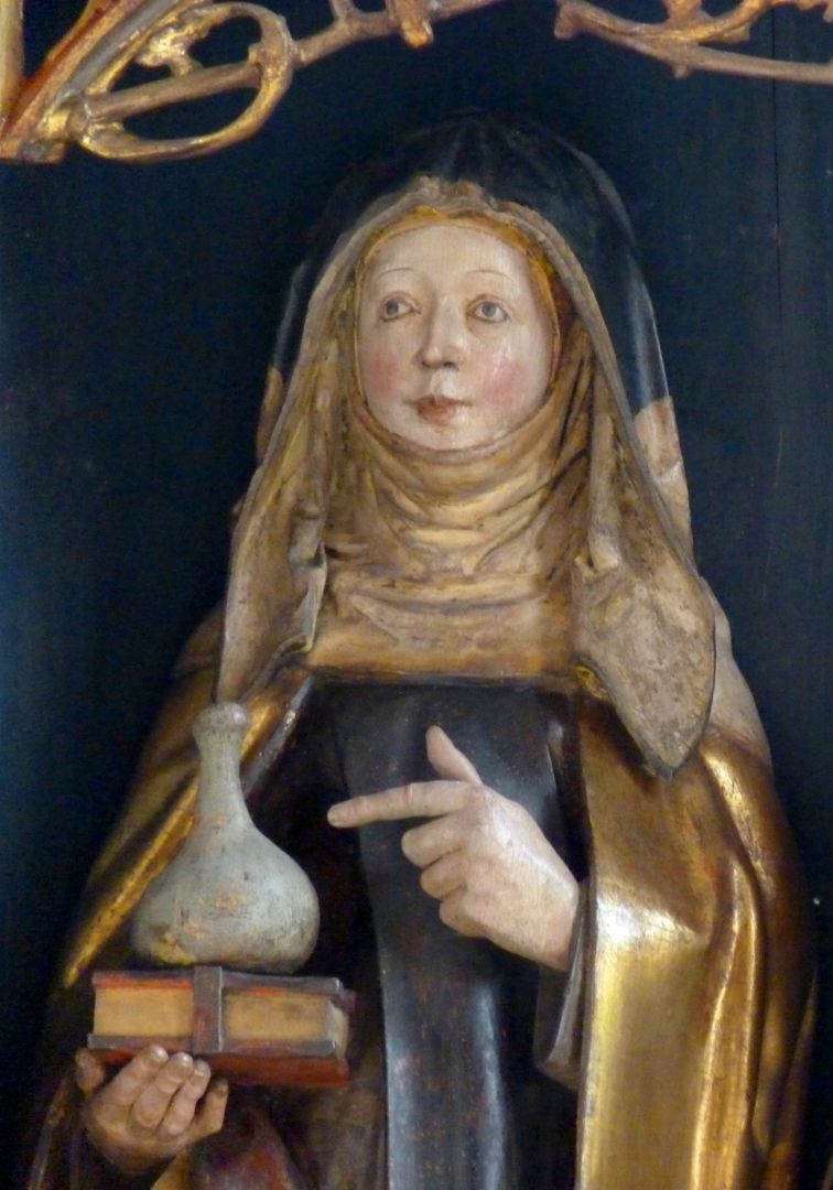 St. Jobst Ottmaraltar, Walburga, Detail, Umkreis des Veit Stoss, nach 1500