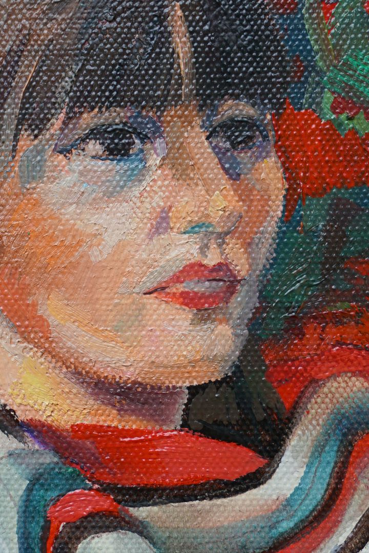 Portrait einer Frau Detail
