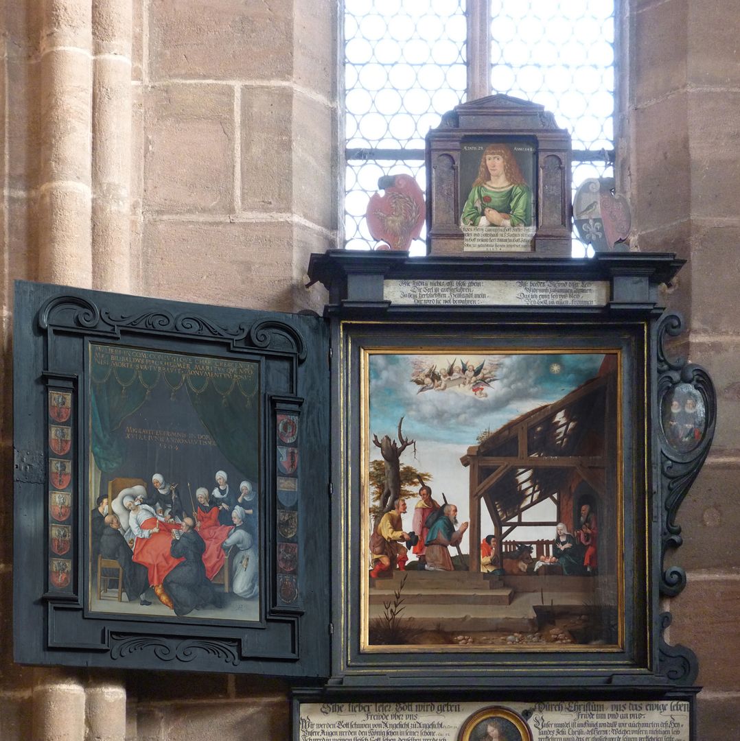 Dürersche Stiftungstafel Geöffnete Stiftungstafel mit Flügeltür