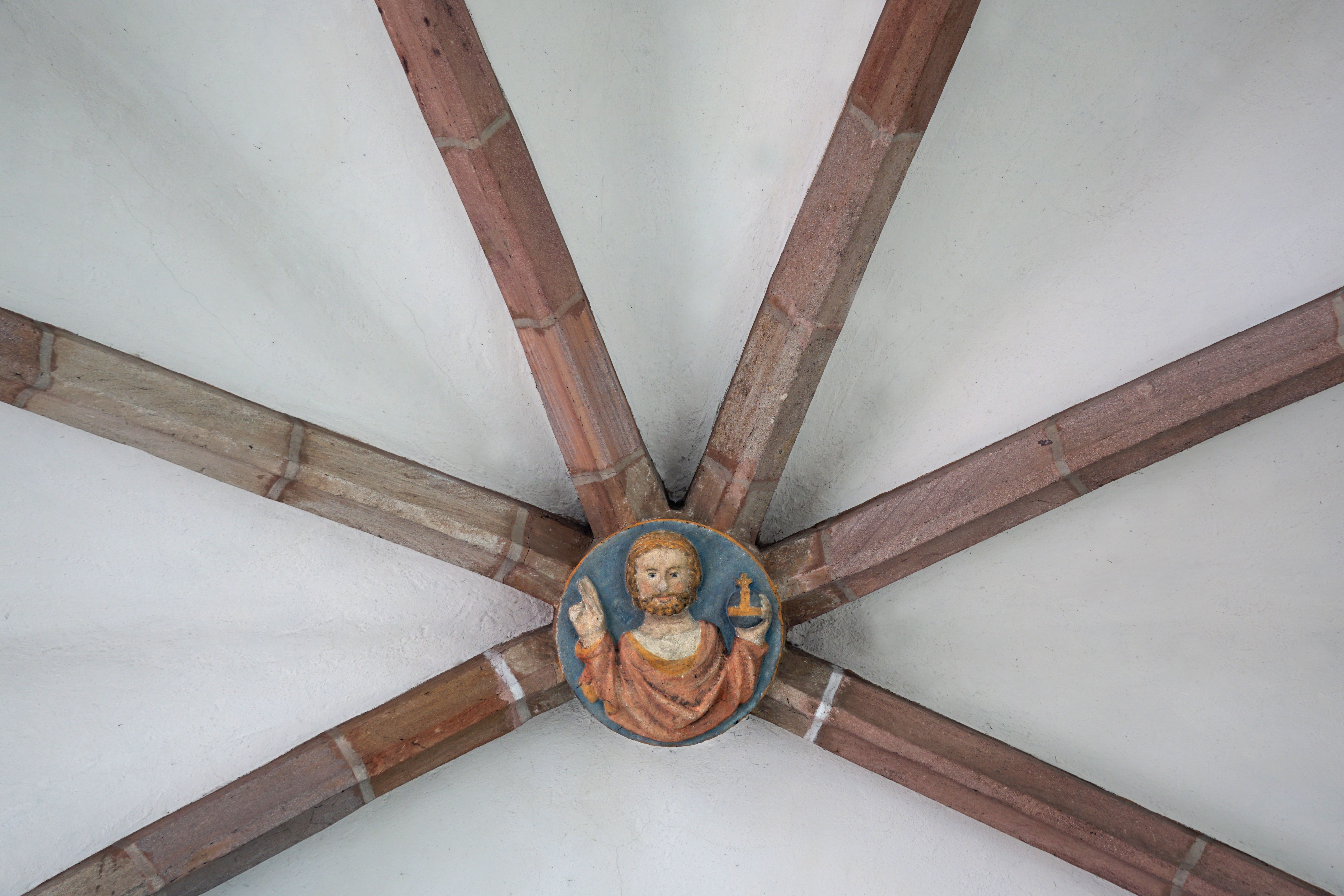 Tetzelkapelle Gewölbe mit östlichem Schlussstein