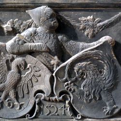 Wappenrelief Schlaudersbach/Imhoff