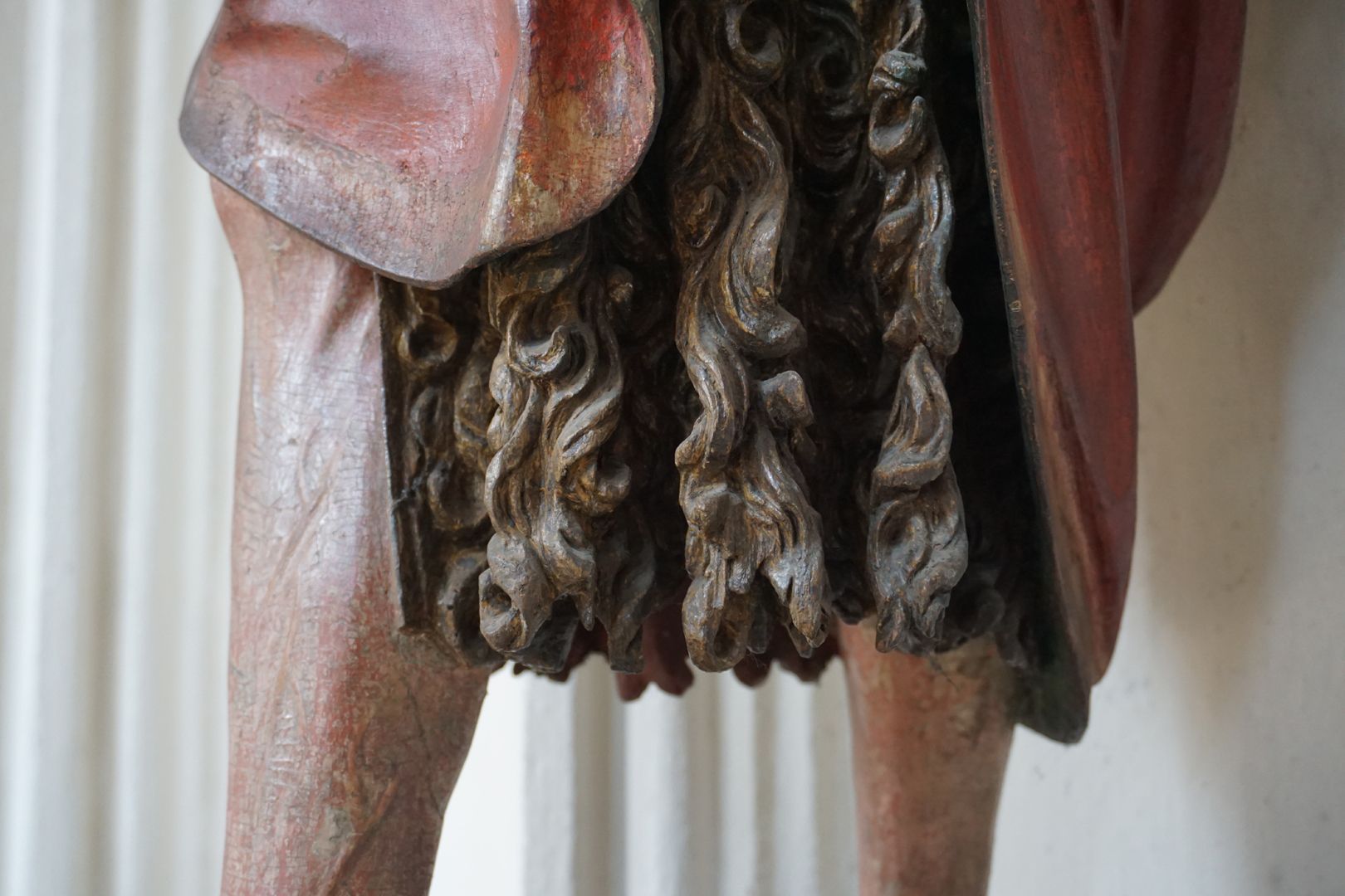 Johannes der Täufer Detail mit Fellgewand