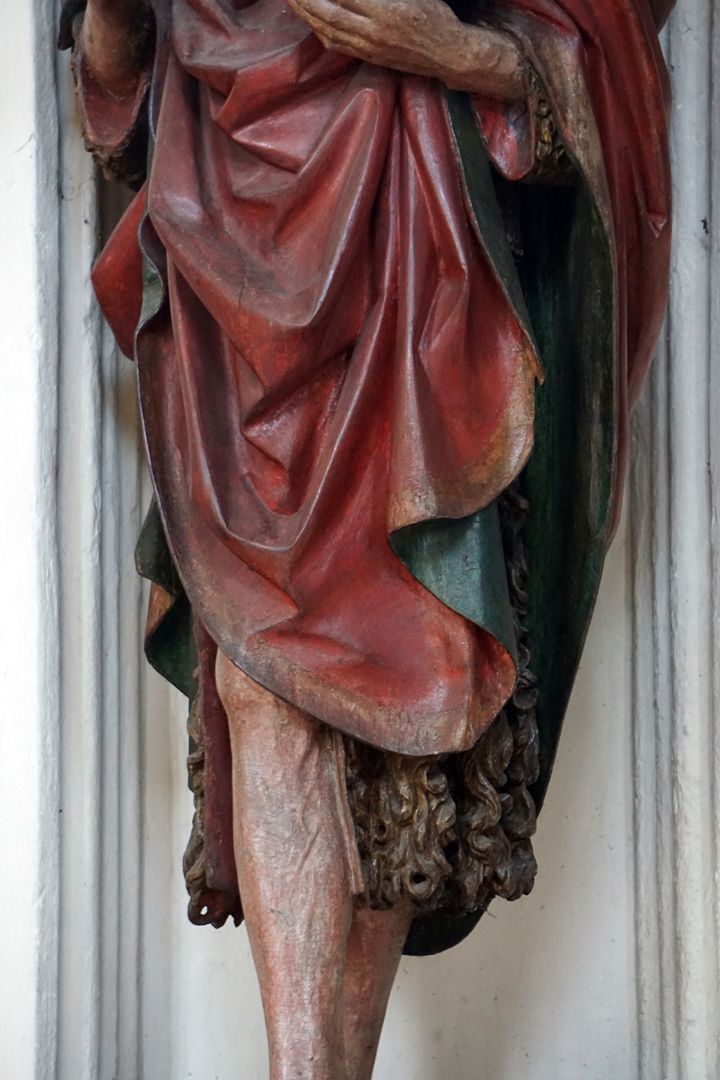 Johannes der Täufer Gewand, Detailansicht