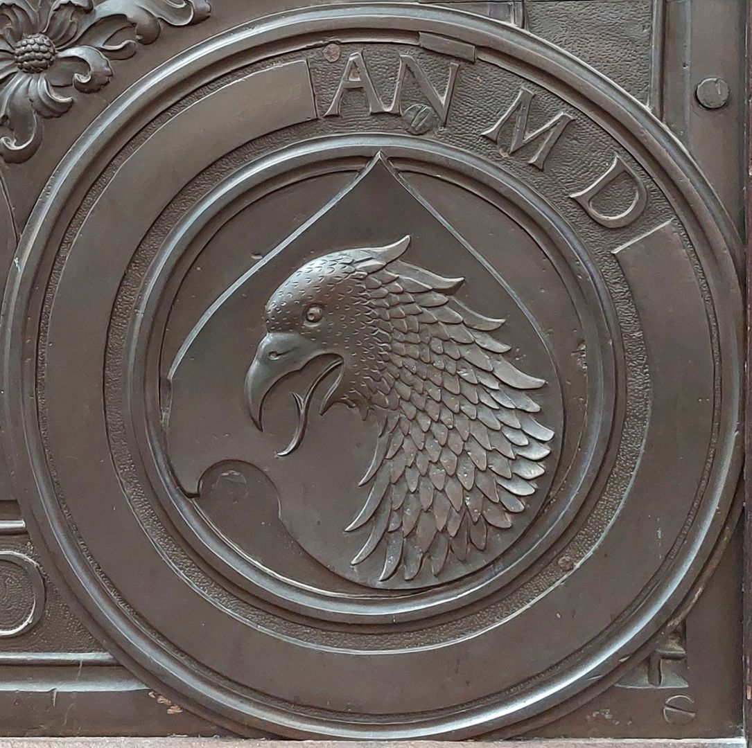 Grabplatte des Godert Wigerinck Wappen der Anna, geb. Kindt