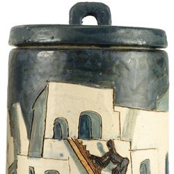 Keramikzylinderpaar „Pueblo“