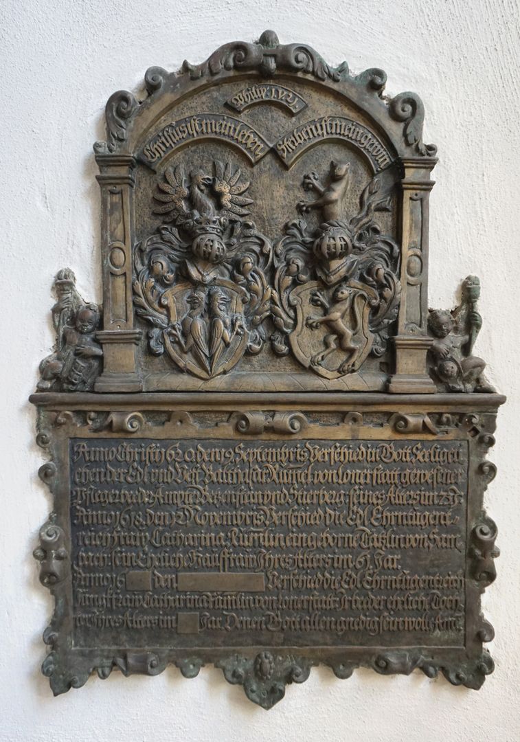Epitaph des Balthasar II. Rummel, seiner Frau Katharina, geboren Tetzel, und der Tochter Katharina 