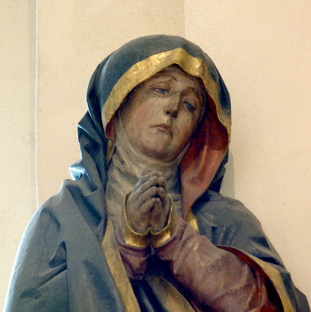 Kreuzigungsgruppe Detail der Maria