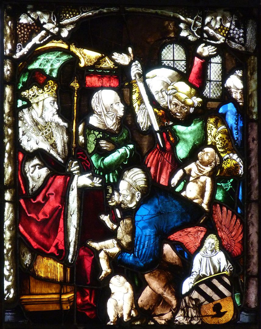 St. Bartholomäus, Chorfenster n II Dritte Zeile, Fenster b, Kindermord zu Bethlehem