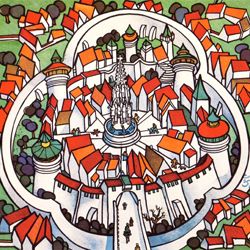 Kunstpostkarte „historisches Nürnberg“