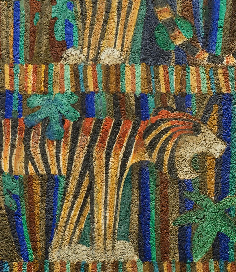 Tigerfresko Detail des unteren Tigers