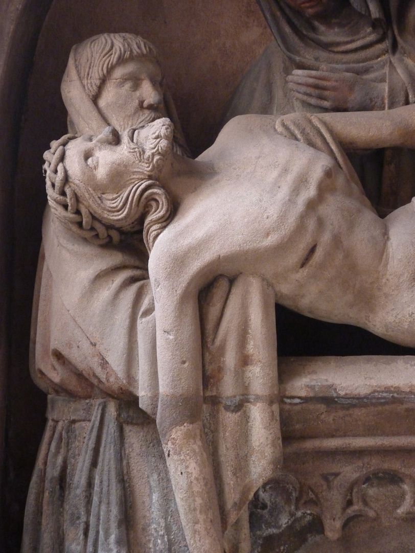 Grablegung Christi in St. Egidien Der tote Christus mit Joseph von Arimathäa