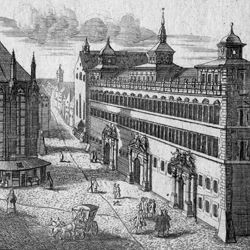 Nürnbergische Prospecte beÿ Peter Conrad Monath / Das Rathaus mit dem Schau Ampt