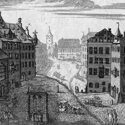 Nürnbergische Prospecte beÿ Peter Conrad Monath / Kornmarkt