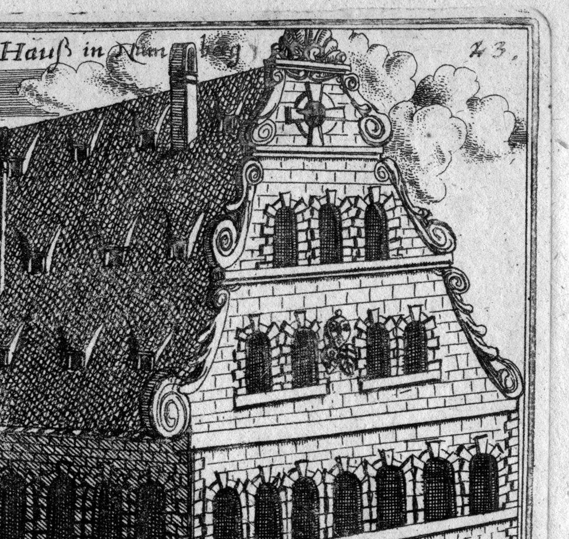 Nürnbergische Prospecte beÿ Peter Conrad Monath / Das Weitzen BreuHauß Detailansicht