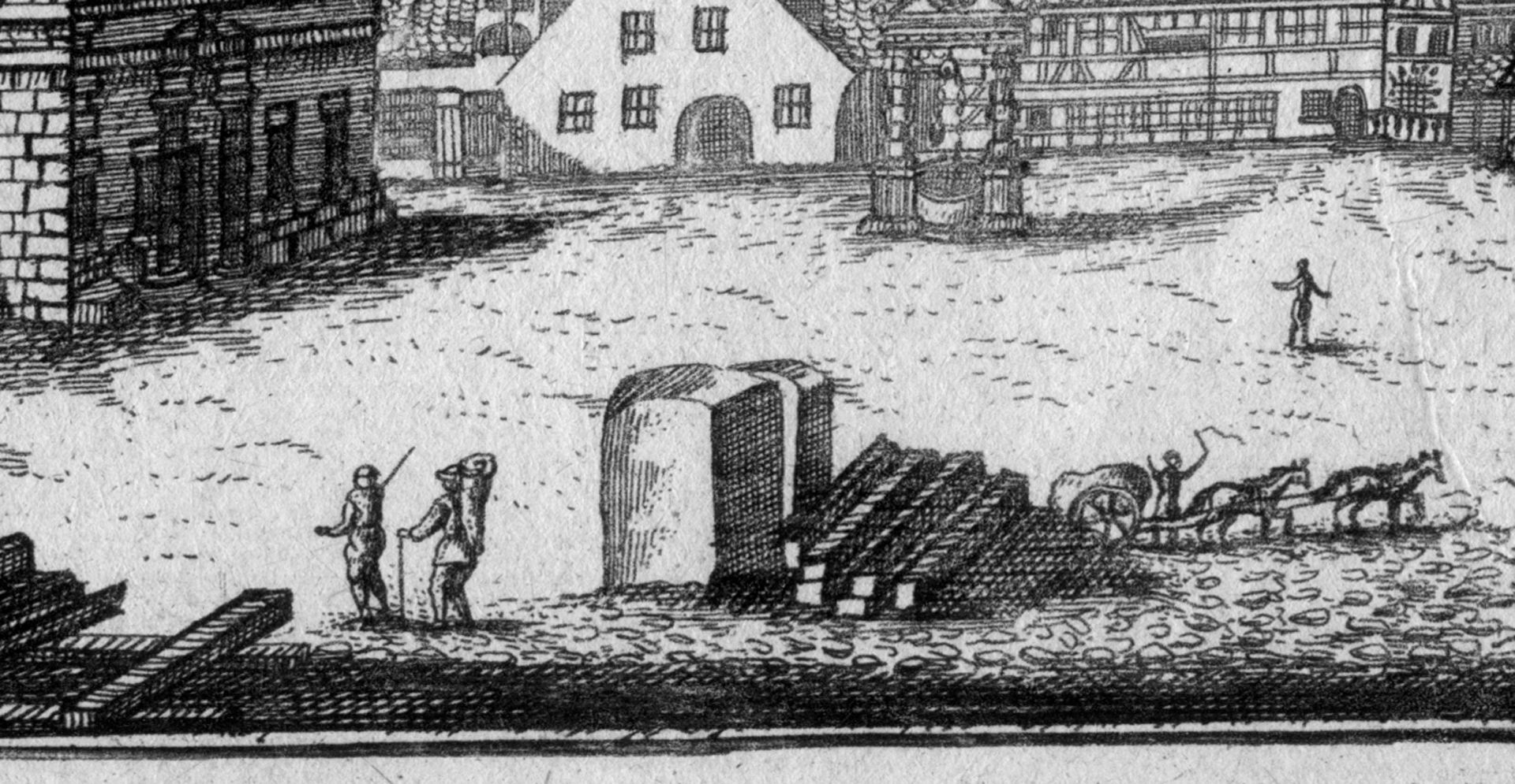 Nürnbergische Prospecte beÿ Peter Conrad Monath / Die Beunt (Peunt) Detailansicht