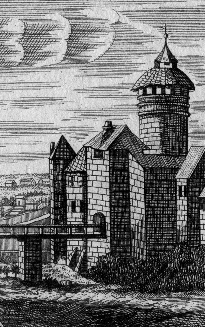 Nürnbergische Prospecte beÿ Peter Conrad Monath / Spittlertor Detailansicht