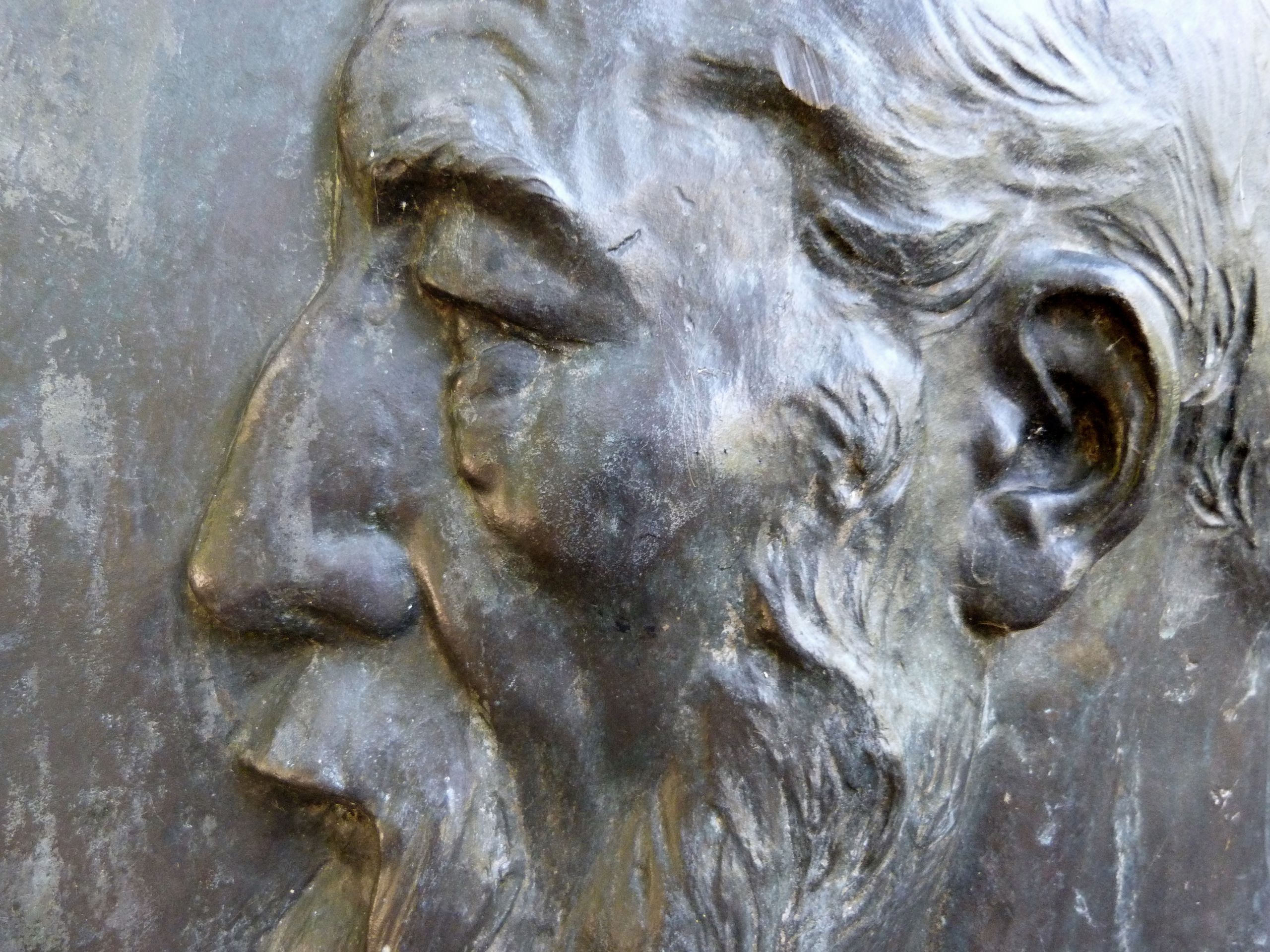 Gedenktafel, Ludwig Andreas Feuerbach Portraitdetail